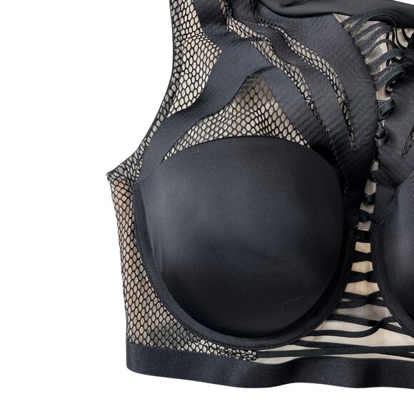 1-56 VICTORIA'S SECRET x BALMAIN Bra Bustier Black 36C - Picture 3 of 11